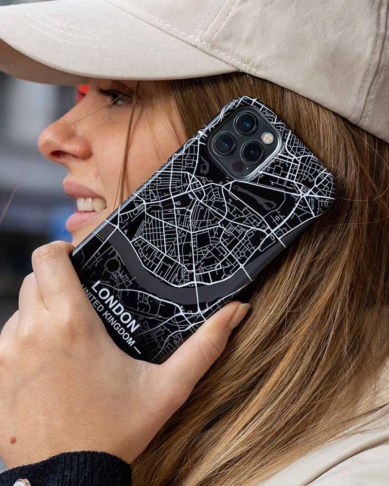 Şehir haritalı CityMarble™ telefon kılıfı